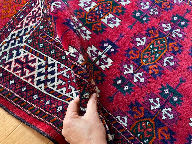 【値打ち】厳選した素敵な絨毯は当店で！ ブハラ絨毯は23年で300枚以上を日本にお届け！ レアサイズの手織ヤムット絨毯素敵なケプセ柄が人気！ 日本発送 カーペット一般